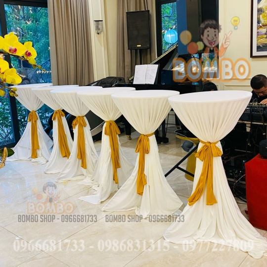 Bàn Bar, Bàn Tròn Đứng, Bàn Cocktail Sự Kiện
