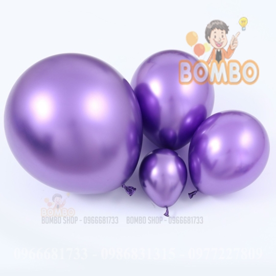 Bong Bóng Tròn Siêu Nhũ Size 12