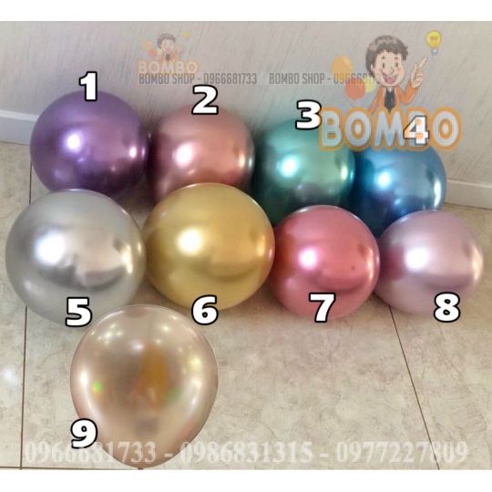 Bong Bóng Tròn Siêu Nhũ Size 12