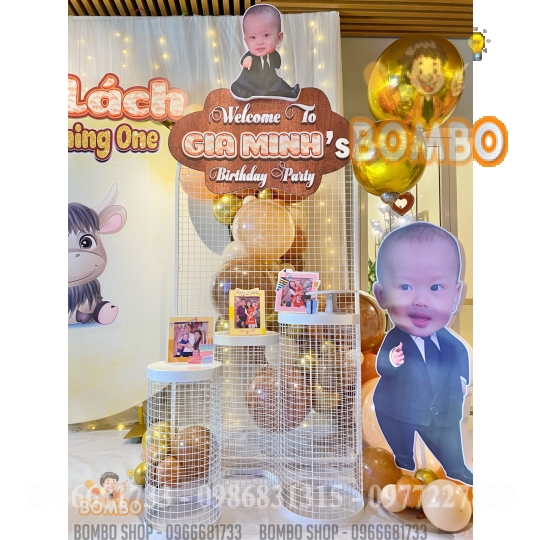 Bộ đôn tròn lưới ô vuông