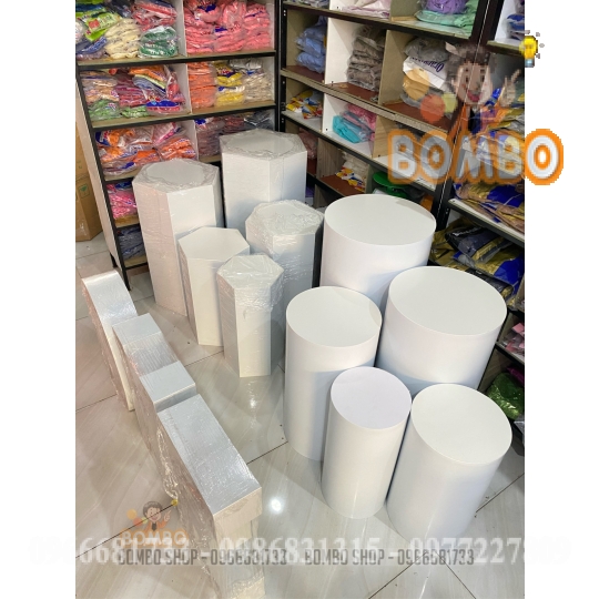 Bộ Đôn Tròn Nhựa 